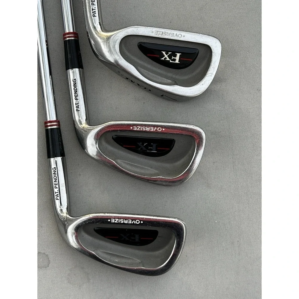 RAM FX Oversize Iron Set LH 3-9 & W‎ Steel Shaft Stiff Flex Golf Clubs
